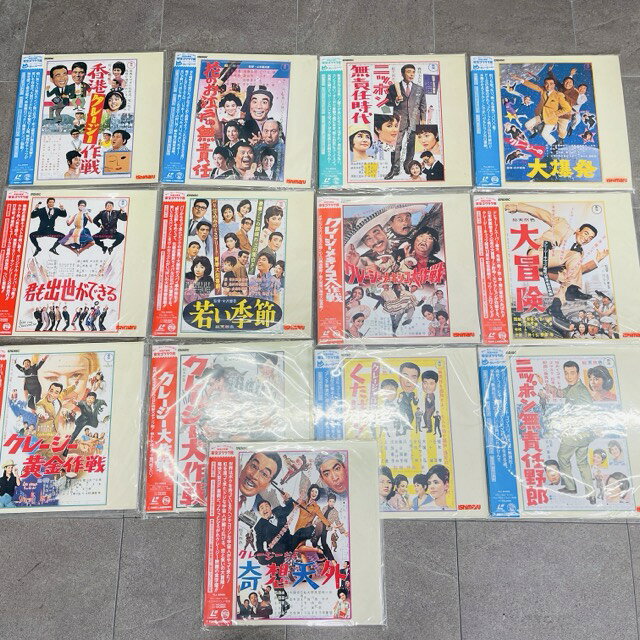 ★30日限定 ポイント10倍★東宝ゴクラク座 レーザーディスク 未開封4枚含む 13点セット 【中古】美品 クレージーキャッツ 若い季節 花のお江戸の無責任他 LD / 304092