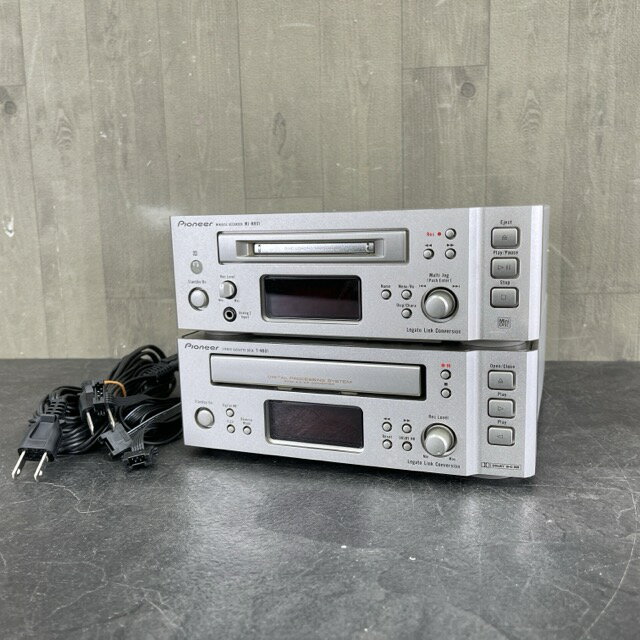 オーディオ機器【中古】動作保証 Pioneer MJ-N901 T-N901 MDデッキ + カセッ ...