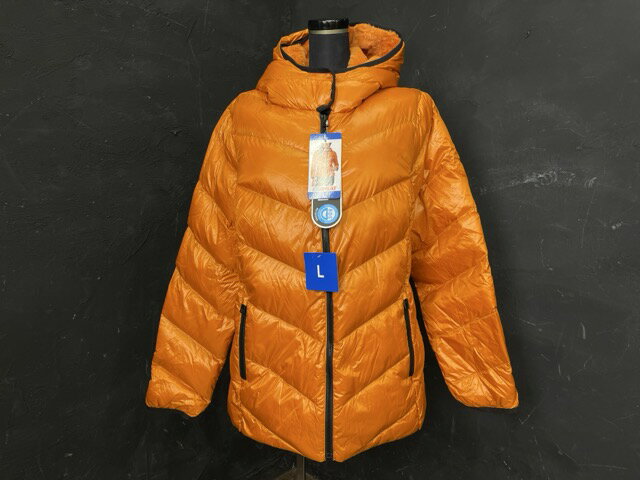 新品タグ付き レディース Lサイズ 32°HEAT ダウンジャケット ダウン90% フェザー10％ オレンジカラー 冬物 衣類 アウター/514596 在★2