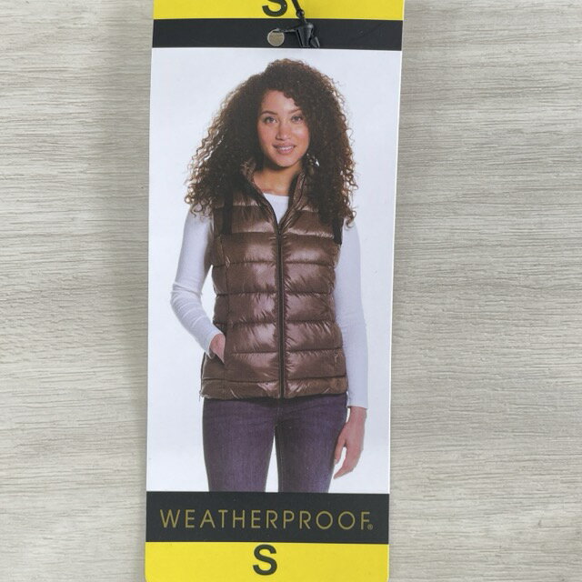 乐天商城 - 新品 レディース WEATHERPROOF Sサイズ フード付きベスト 冬物 衣類 モカ ウェザープルーフ ポリエステル100%/514598 在★9