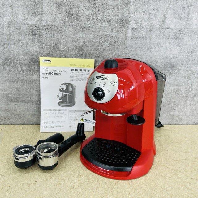 樂天商城 - デロンギ エスプレッソカプチーノメーカー 【中古】動作保証 Delonghi EC200N-R コーヒーメーカー/516899