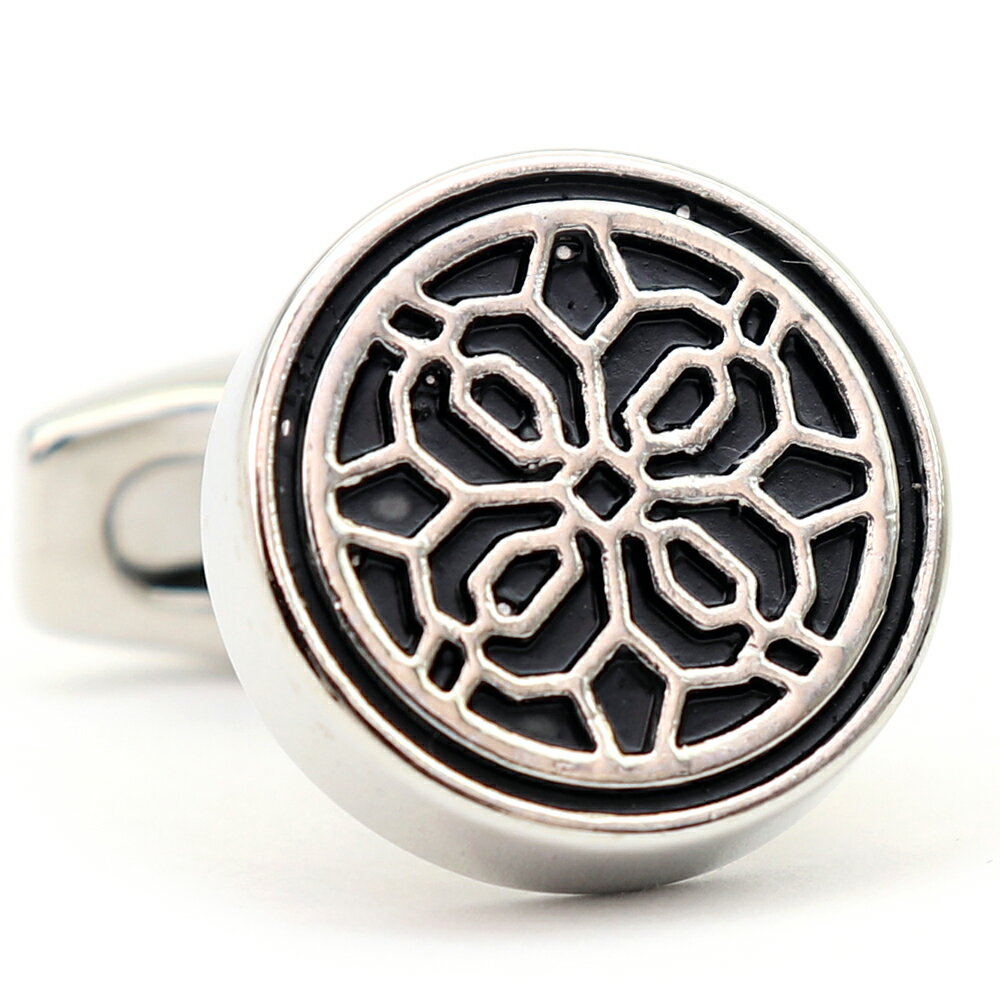 【 即日発送 】 ■ 丸型【 色 :シルバー】カフスボタン ■ [ 1000円ぽっきり マラソン買い回り 対象 黒系 男女 営業マン おしゃれシンプル スーツ ...