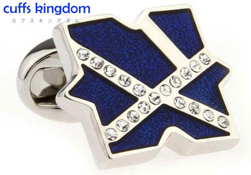 パズルのピース オシャレでカワイイ カフス ボタン 【 青 系 ブルー 男女 カフリングス 営業マン おし..