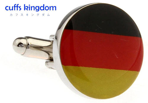 円形 ポップ 国旗 シリーズ 【 ドイツ 】 【 カラフル系 ビジネス 社交 国旗 カフリングス 集まり 人気..