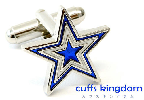 ブルースター カフスボタン 【 青系 ブルー 男女 カフリングス 営業マン おしゃれ かわいい 結婚式 カ..