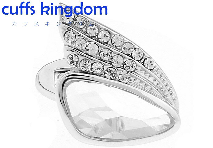 レディース 大粒 ジュエリー 【 白系 】 カフスボタン 【 シルバー ジュエル系 細工 男女 カフリングス おしゃれ スーツ 人気 エレガント プレゼント ギ...