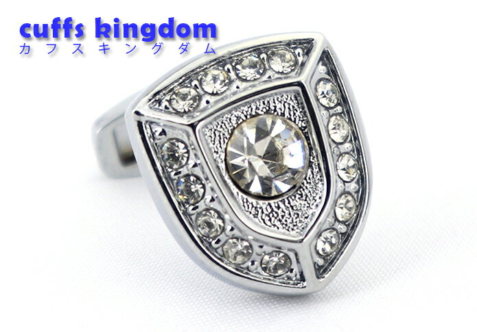 重量感 ある 盾 イメージ シンボル カフリングス 【 色 : 銀色 】 カフスボタン 【 シルバー 男女 おしゃれ かわいい 結婚式 プレゼント 入園式 入学...