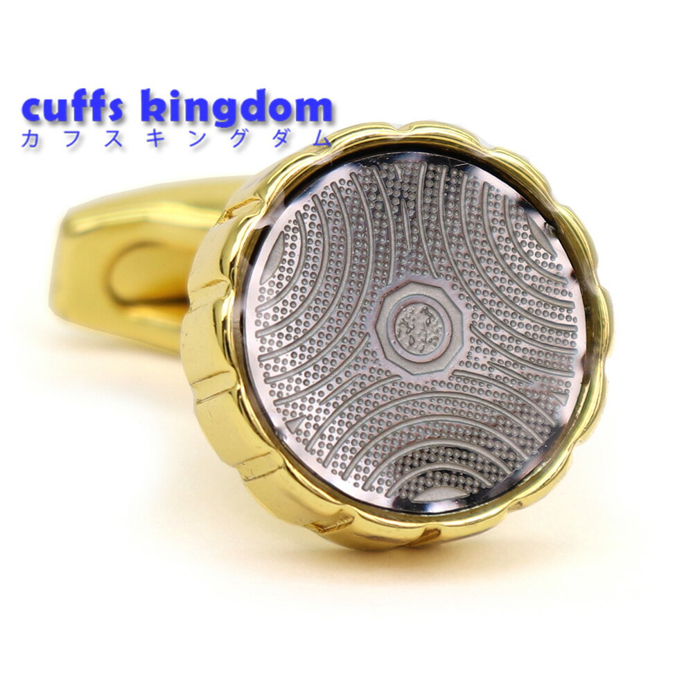 【 即日発送 】 ■ 丸型【 色 :ゴールド&シルバー】カフスボタン ■ [ マラソン買い回り 対象 ゴールド系 男女 営業マン おしゃれ シンプル スーツ シ...