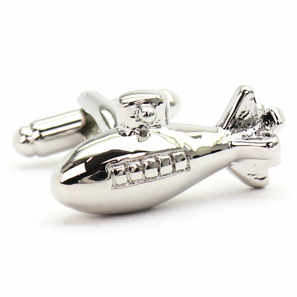潜水艦 カフスボタン シルバー 男女 乗り物 ユニーク スーツ プレゼント ギフト おしゃれ かわいい 大..
