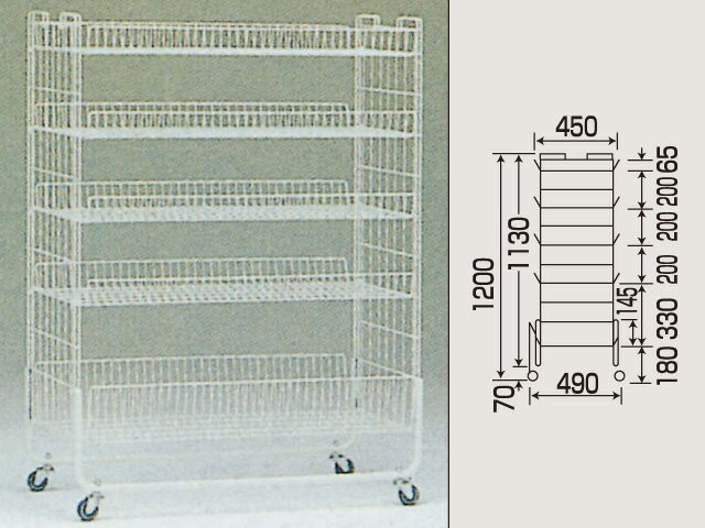 Rakuten - 業務用 ネットラック 什器 陳列台 店舗 ｜ライトスタンド 900×490×1200