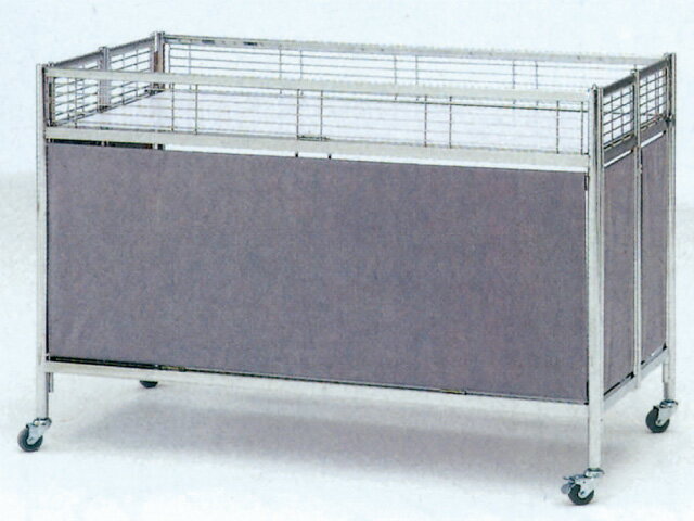 Rakuten - 中折れワゴン・グレー 900×600×830