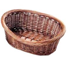 Rakuten - 柳製 バスケット かご ウィロー [茶柳籠 No.3081] 600×440×250(160) [1個] ｜カゴ ボックス トレイ 収納 リビング バスルーム トイレ 棚 整理 商品 陳列 洗面所 だ円 ナチュラル マルシェ 自然素材 天然素材 北欧 韓国インテリア 小さめ ｜KMA ウリサポ URISAPO