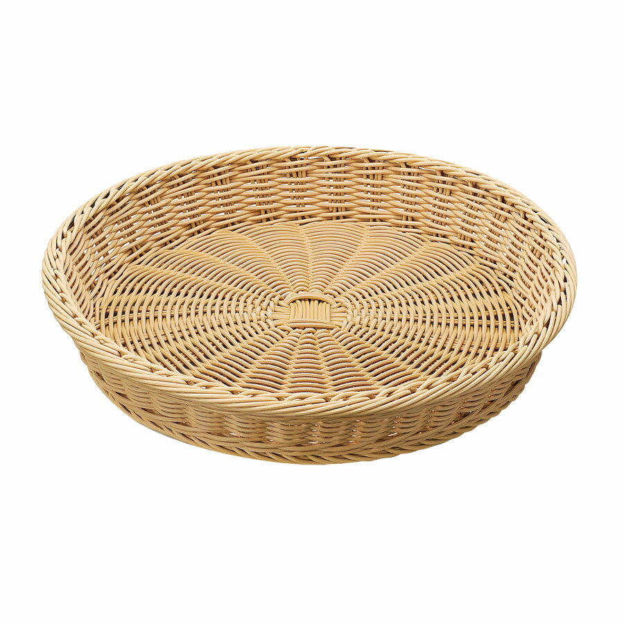 樂天商城 - ベーカリーバスケット 丸型37型 アイボリー φ375×65