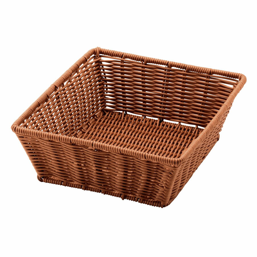 樂天商城 - ベーカリーバスケット　GN長角1/2 H100 ブラウン 325×265×100