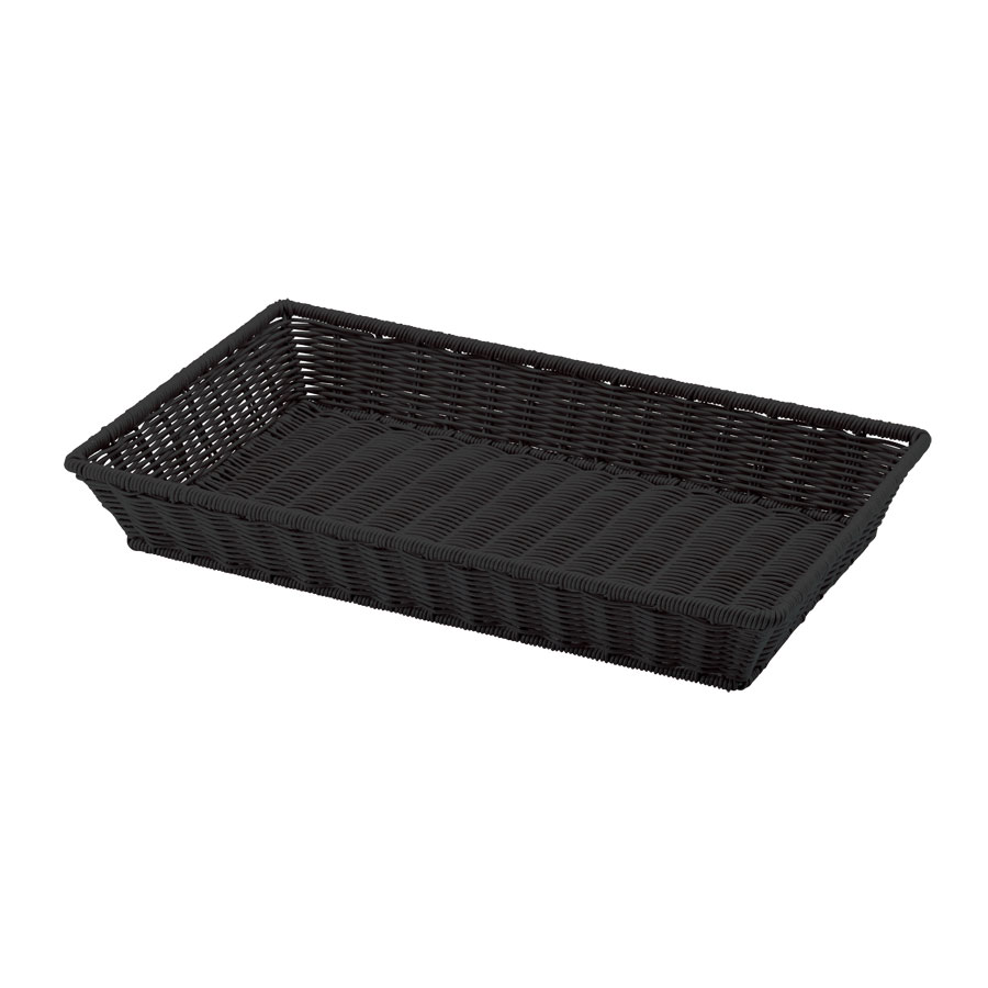 Rakuten - ベーカリーバスケット　GN長角1/1 H100 ブラック 530×325×100