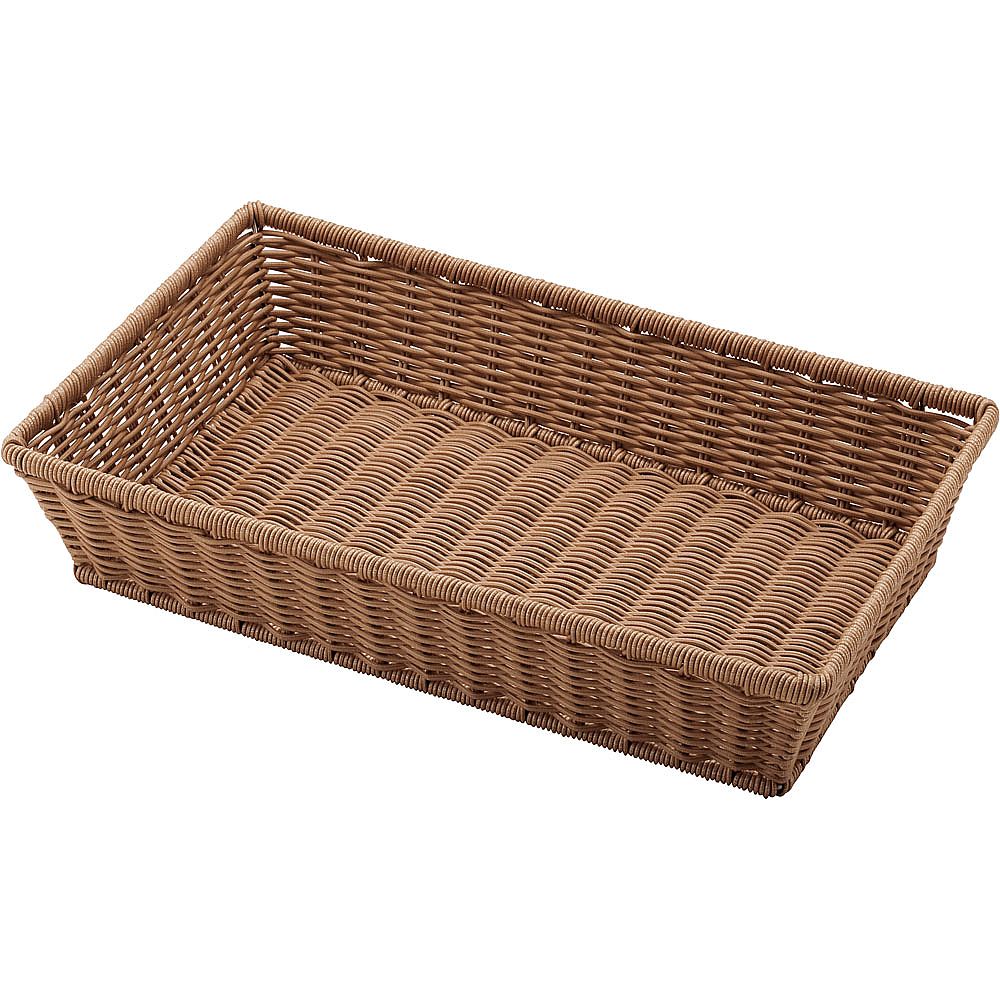 Rakuten - ベーカリーバスケット　GN長角1/1 H100 ブラウン 530×325×100