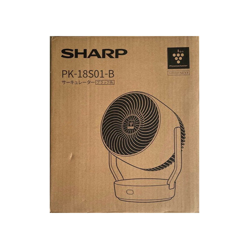 【新品】SHARP シャープ 扇風機 PK-18S01-B アッシュブラック
