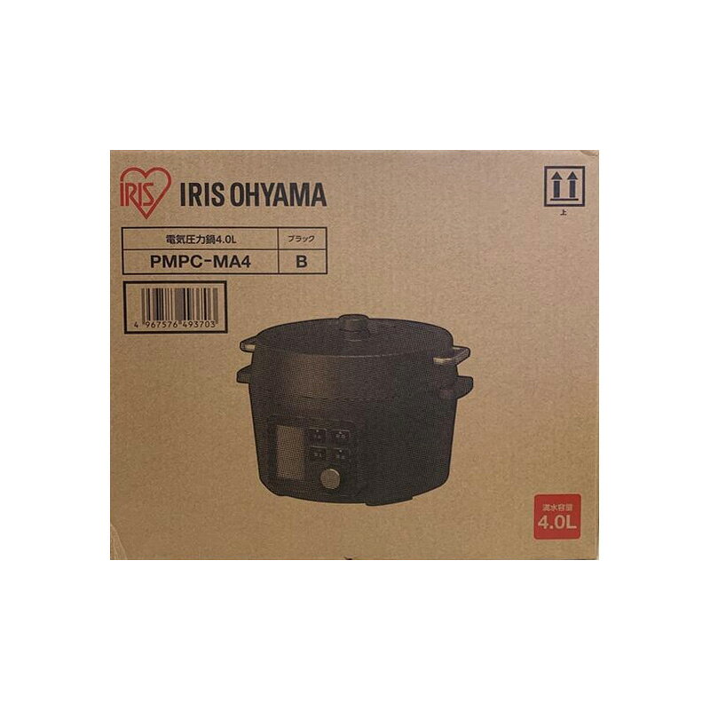 【新品】アイリスオーヤマ IRIS OHYAMA 電気圧力鍋 4.0L ブラック PMPC-MA4-B