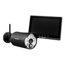 【エントリーでポイント10倍!7月26日01時59分まで】【新品】DXアンテナ センサーライト付ワイヤレスフルHDカメラ&10inchモニターセット WSS10...