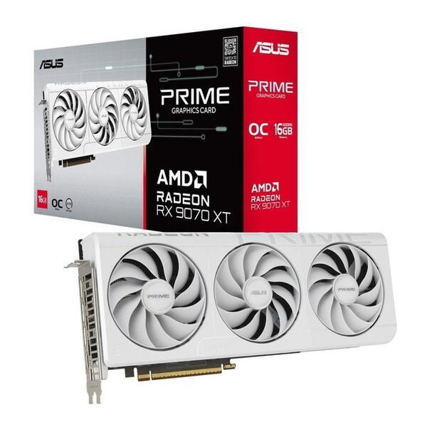 【新品】ASUS エイスース グラフィックボード PRIME RX9070XT O16G WHITE ホワイト
