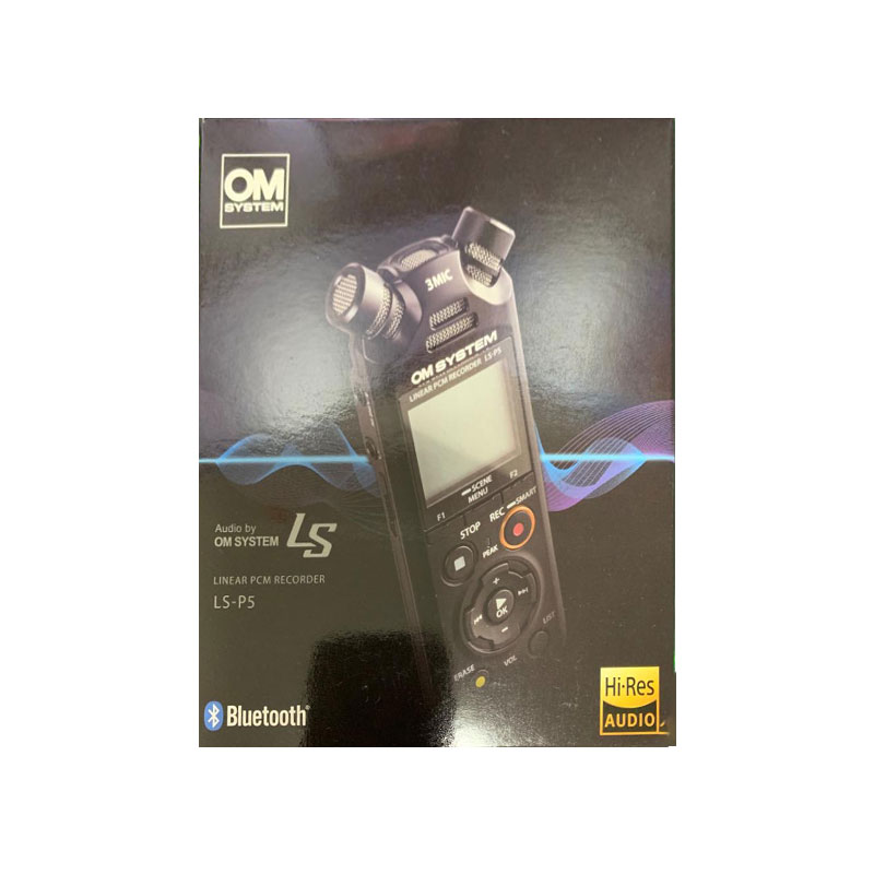 【土日祝発送】【新品】オーエムシステム OM SYSTEM リニアPCMレコーダー ブラック LS-P5 [Bluetooth対応 /ハイレゾ対応]