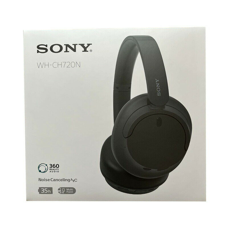SONY ソニー ワイヤレスノイズキャンセリングブルートゥースヘッドホン WH-CH720N ブラック