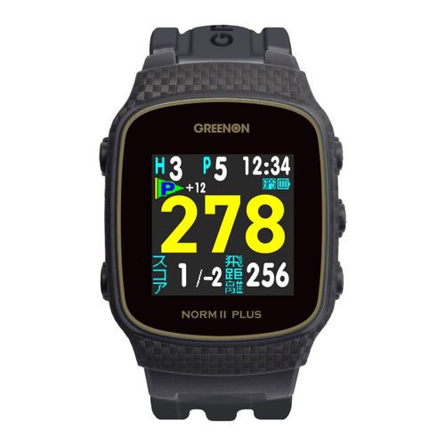 GREENON グリーンオン GPSゴルフナビゲーション THE GOLF WATCH NORM II PLUS ザ・ゴルフウォッチ ノルム2プラス G020B ブラック 新品 正規販売店