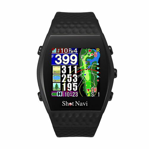 【土日祝発送】【新品】Shot Navi INFINITY Black ショットナビ インフィニティ 腕時計型 GPSゴルフナビ ブラック 23年モデルのサムネイル