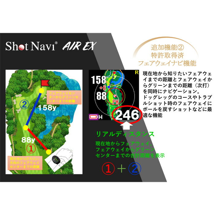 �ڿ��ʡ�ShotNavi ����åȥʥ� �ӻ��׷� GPS����եʥ� AIR EX ������ �ۥ磻�� 2023ǯ7��ȯ���ǥ롪