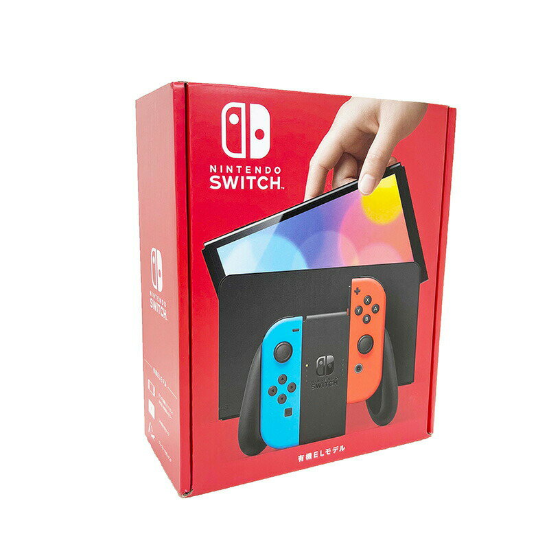 【土日祝発送】【新品】【ラッピング可】任天堂 Nintendo Switch Nintendoスイッチ本体 有機ELモデル Joy-Con L ネオンブルー/ R ネオンレッド HEG-S-KABAA