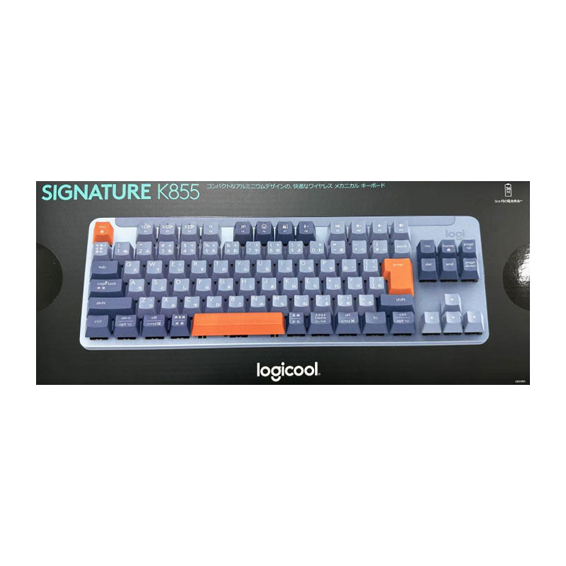 【新品】Logicool ロジクール ワイヤレスキーボード Signature K855 ブルー グレー