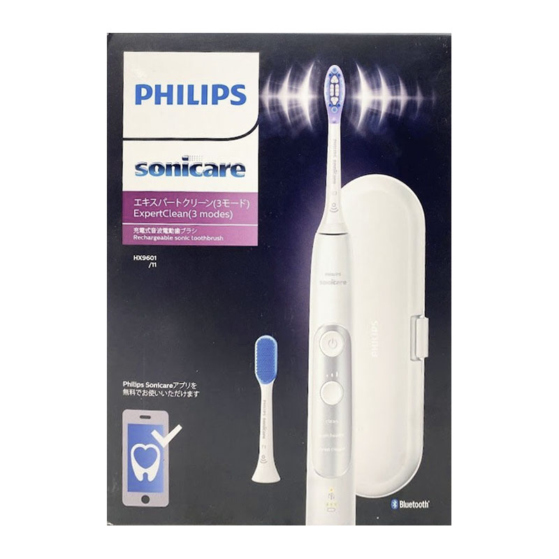 ソニッケアー 電動歯ブラシ 【新品】PHILIPS フィリップス 電動ハブラシ ソニッケアー エキスパートクリーン HX9601/11 シルバー