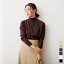 プチハイネックニットプルオーバー/トップス/レディース/ニット/長袖/ハイネック/シンプル/カラー展開豊富/きれいめ