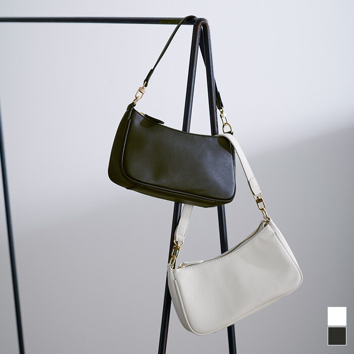 ラウンドデザインバッグ 小物 レディース バッグ ハンドバッグ ショルダーバッグ チェーン 小振り フェイクレザー エコレザー シンプルのサムネイル