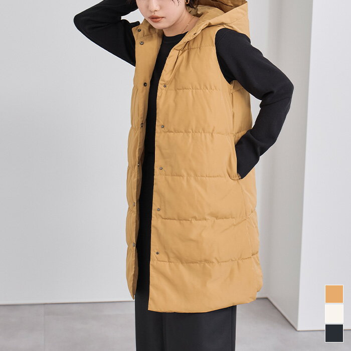 Rakuten - 【店内全品20％OFFクーポン】5/16 1:59まで■中綿ベスト/吸湿発熱・抗菌防臭 アウター レディース ベスト 中綿 吸湿 発熱 抗菌 防臭 羽織りインナーダウン シンプル 機能性