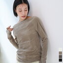 【クーポン利用で2808円】2wayボートネックベロアトップス トップス レディース カットソー 長袖 ベロア シアー 2way ボートネック ワンショルダー シンプル