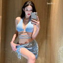 ビキニ セクシー シンプル 無地 ブラジリアン 紐 パッド付き ハイレグ ハイウエスト スイムウェア 水着 海 ビーチ プール 海水浴 リゾート キレセク(4)