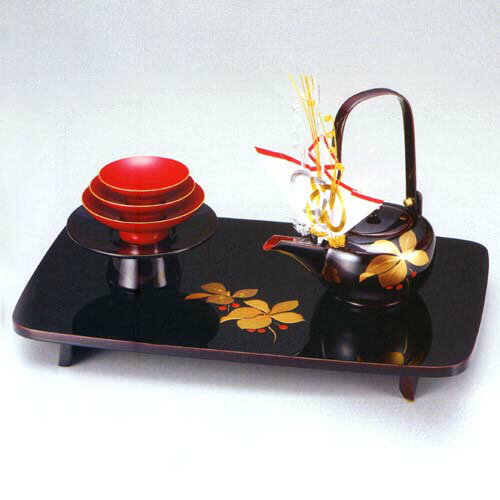 【送料無料】【名入れ無料　漆器】屠蘇器　溜塗り　胴張り屠蘇揃　やぶこうじ【楽ギフ_包装】