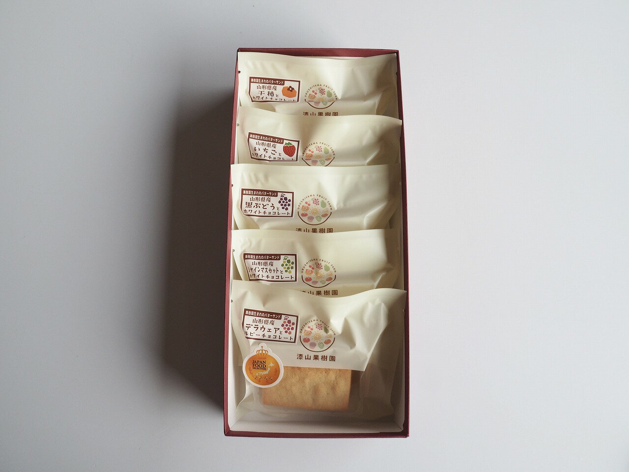 乐天商城 - 果樹園生まれのバターサンド「陽果ドライ」5個セット