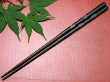 箸削り市松単品 1膳用化粧箱入 【木曽の漆器よし彦】