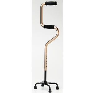 【12/1限定エントリーで当店全品最大P7倍】※非課税※【メーカー直送】 OT-32BR マキテック 2段階4点支柱杖 ブラウン