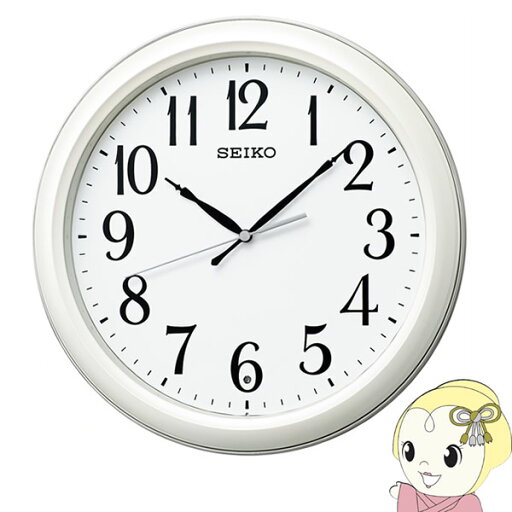 セイコー SEIKO スタンダード 電波掛時計 プラスチック枠 白パール塗装 KX234W セイコー SEIKO スタンダード 電波掛時計 プラスチック枠 白パール塗装 KX234W