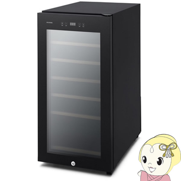 [予約]【7/5は期間限定クーポン発行】アイリスオーヤマ コンプレッサー式 家庭用ワインセラー 32本 IWC-C321A-B 4〜18℃で温度設定 鍵付属 インテリア リビング【/srm】【KK9N0D18P】 urutoragion-10149274 ウルトラぎおん楽天市場店 パッケージ画像