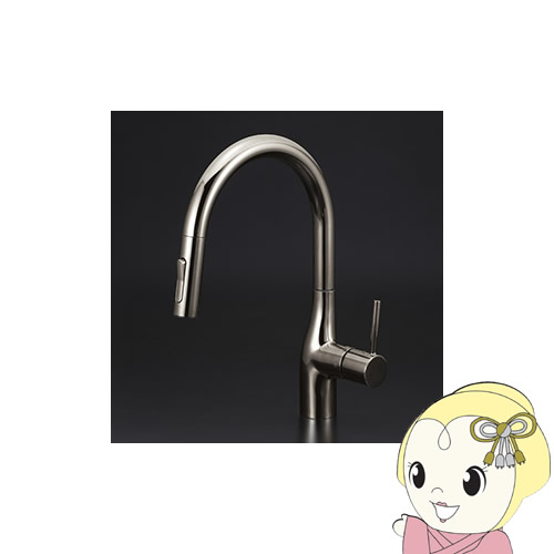樂天商城 - 【直送】 KVK シングルシャワー付混合栓 吐水口回転規制110°・80°対応 ダークブラックめっき KM6061VECBN【KK9N0D18P】