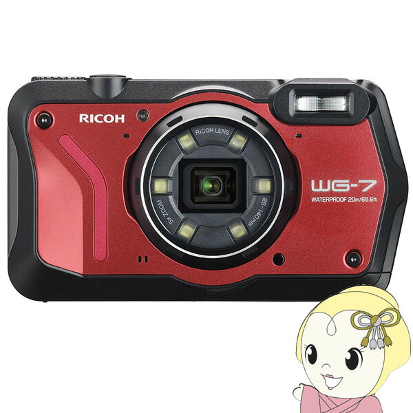 【エントリーで当店全品最大P5倍 5/17 10時~5/20 9:59】リコー 防水コンパクトデジタルカメラ RICOH WG-7 [レッド] WG-7-RD 水中撮影 Webカメラ機能 動画撮影【/srm】【KK9N0D18P】