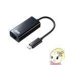 【お買い物マラソン中はエントリーで当店全品最大P7倍】サンワサプライ 有線LAN アダプタ (USB Type-C - LAN変換・Gigabit対応・ブラック) USB-CVLAN2BKN【KK9N0D18P】(2)