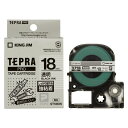 【7/25は期間限定クーポン発行】CR-17719 キングジム テプラPRO 強粘着ラベル 透明 18mm ST18KW【KK9N0D18P】