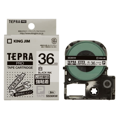 【お買い物マラソン中はエントリーで当店全品最大P7倍】CR-17722 キングジム テプラPRO 強粘着ラベル 白 36mm SS36KW【KK9N0D18P】 【お買い物マラソン中はエントリーで当店全品最大P7倍】CR-17722 キングジム テプラPRO 強粘着ラベル 白 36mm SS36KW【KK9N0D18P】