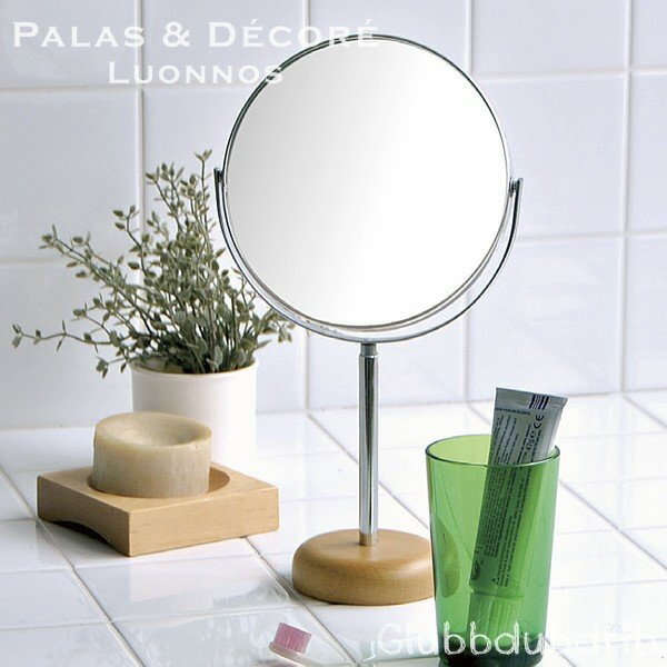 【10/18限定ダイヤモンド会員はエントリーで当店全品最大P8倍】【メーカー直送】パラデック 卓上ミラー 円形丸ミラー メイク鏡 メイクミラー スタンドミラー 拡大鏡 シンプル Lサイズ [2]