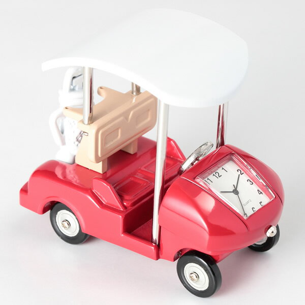 【在庫処分】【電池切れ品】置時計 ミニチュアクロックコレクション ゴルフカート レッド おしゃれ かわいい インテリア 小さい 置き時計 置物 贈り物 [2]
